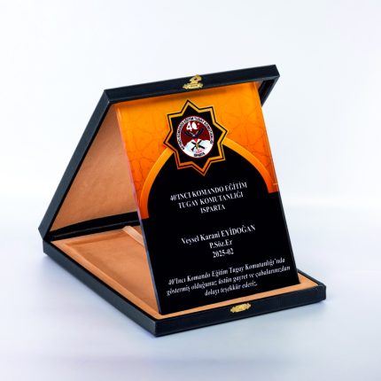 Deri Kutulu Komando Tugayı Askeri Şilt Plaket