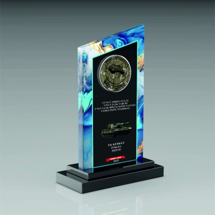 Uzman Çavuş Tayin Hizmet Anısı Kristal Plaket